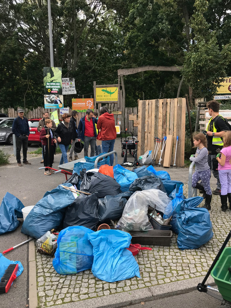 Danke an die Unterstützer des Clean-Up Day am 18.9.2021 in Berlin Buch